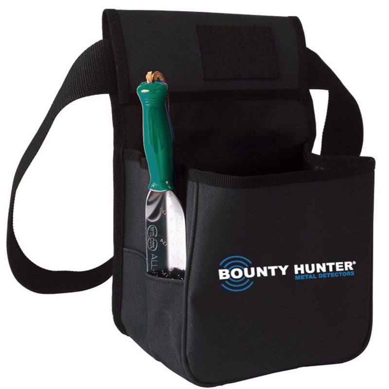 Bounty Hunter TP-KIT-W Pouch and Trowel Combo Kit, Stainless Steel Trowel with Plastic Handle, Durable Nylon Pouch with 4 Pockets for Treasure Hunting and Digging - Image 1